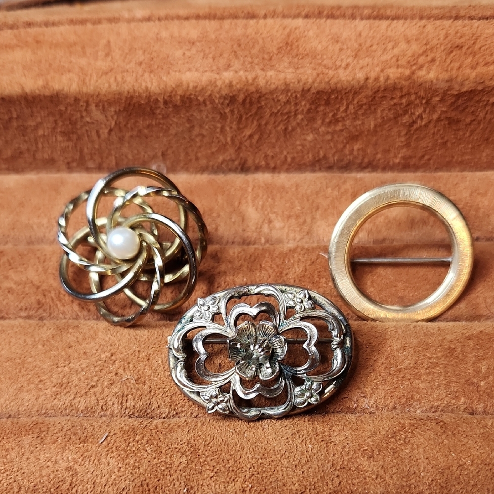 3 Vintage Brooches | See Picture best description